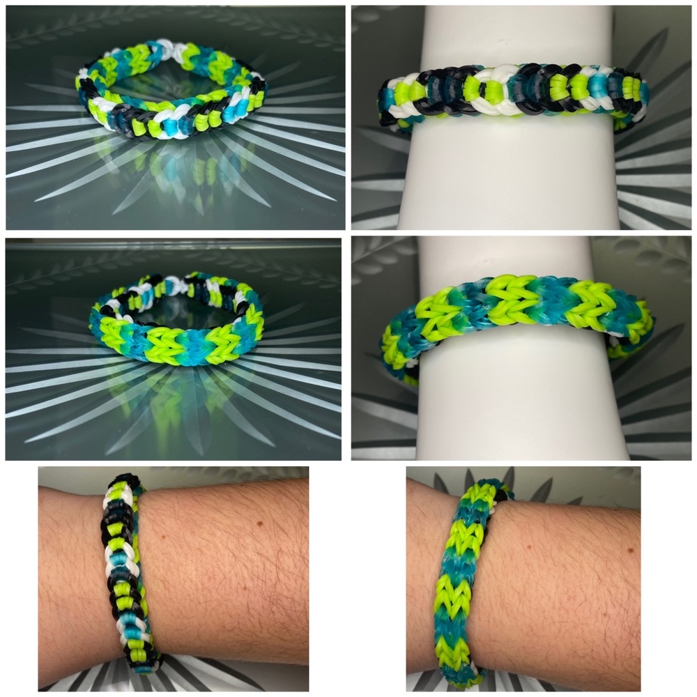 [💙🆓]  3/10$ 🛍 Handmade Rainbow Loom bracelet 🌈💖